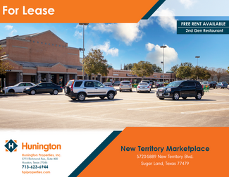 Plus de détails pour 5720-5870 New Territory Blvd, Sugar Land, TX - Local commercial à louer