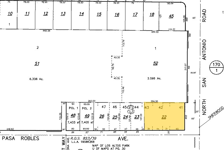 900 N San Antonio Rd, Los Altos, CA à louer - Plan cadastral - Image 2 de 3