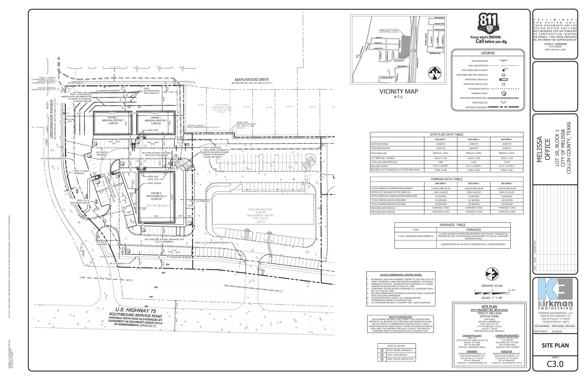 Lindenwood Ave & US Highway 75, Melissa, TX à louer Plan de site- Image 1 de 1