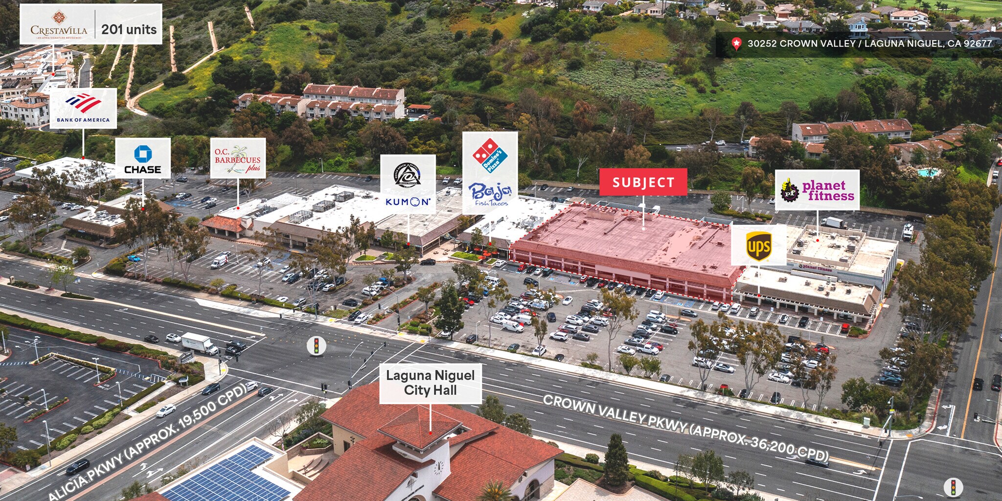 30242-30260 Crown Valley Pky, Laguna Niguel, CA à louer Photo du bâtiment- Image 1 de 8