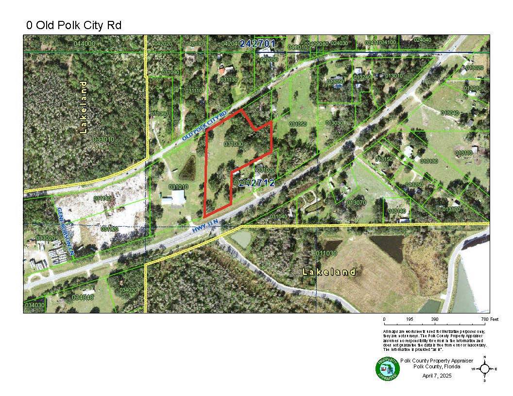 0 Old Polk City Rd., Lakeland, FL à vendre Aérien- Image 1 de 2