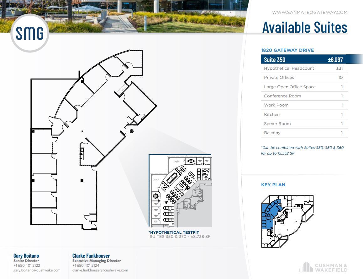1800 Gateway Dr, San Mateo, CA for lease Floor Plan- Image 1 of 16
