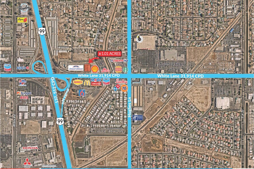 2650 White Ln, Bakersfield, CA à vendre - Aérien - Image 2 de 7