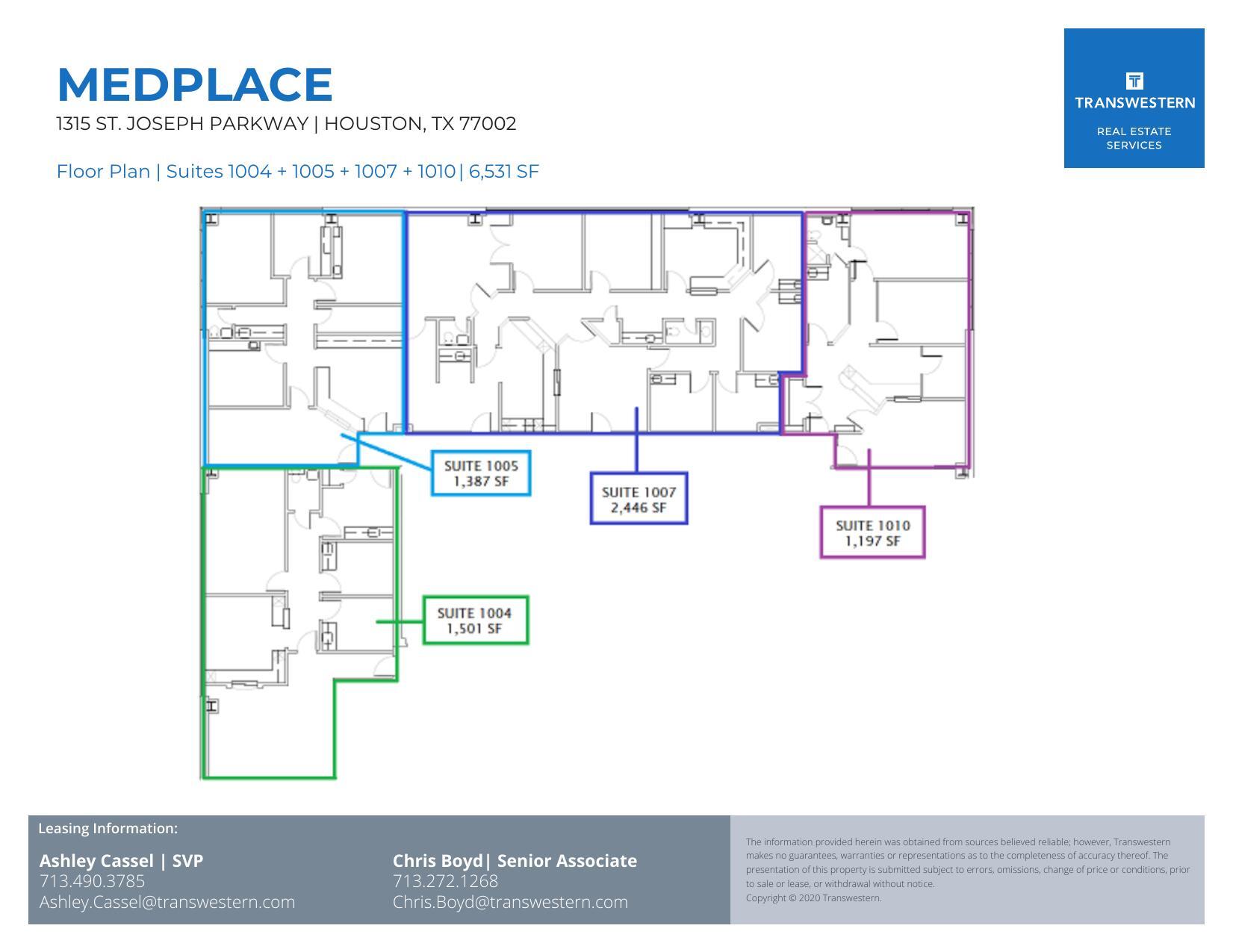 1315 St Joseph Pky, Houston, TX for lease Floor Plan- Image 1 of 2