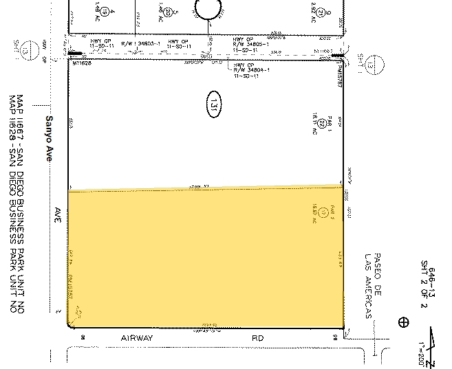 2055 Sanyo Ave, San Diego, CA à louer - Plan cadastral - Image 2 de 7