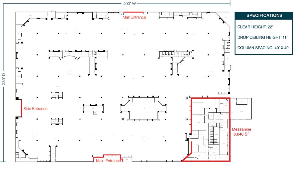 4301 W Wisconsin Ave, Appleton, WI for lease - Floor Plan - Image 2 of 4
