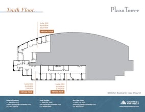650 Town Center Dr, Costa Mesa, CA à louer Plan d’étage- Image 1 de 1