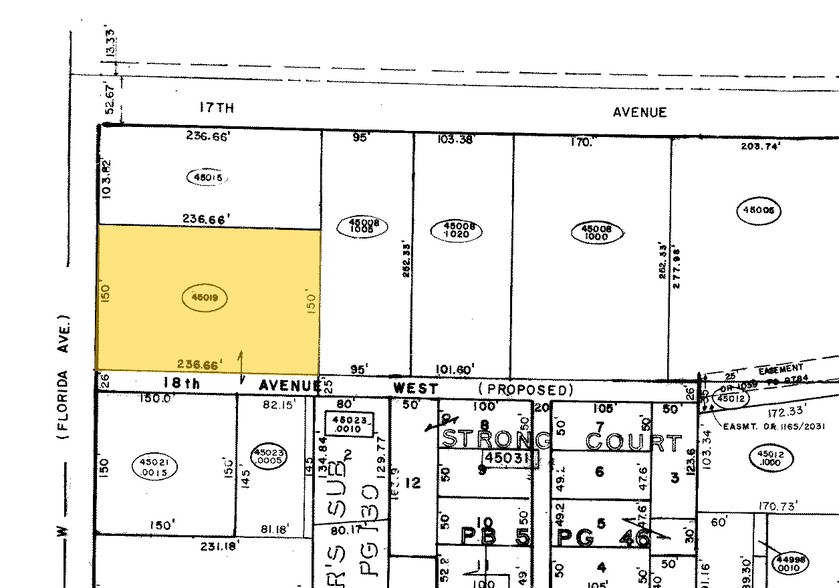 1717-1721 9th St W, Bradenton, FL à louer - Plan cadastral - Image 2 de 23