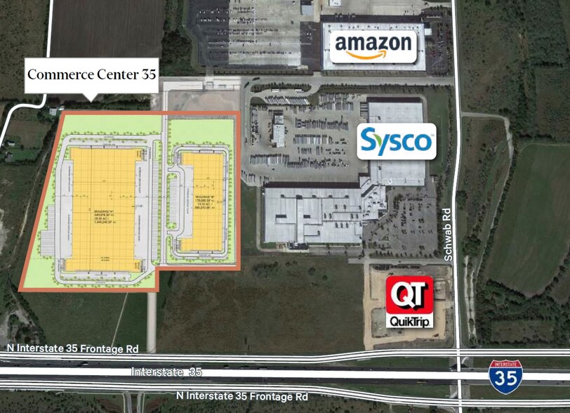 I-35 & Schwab Road, New Braunfels, TX à louer - Plan de site - Image 2 de 3