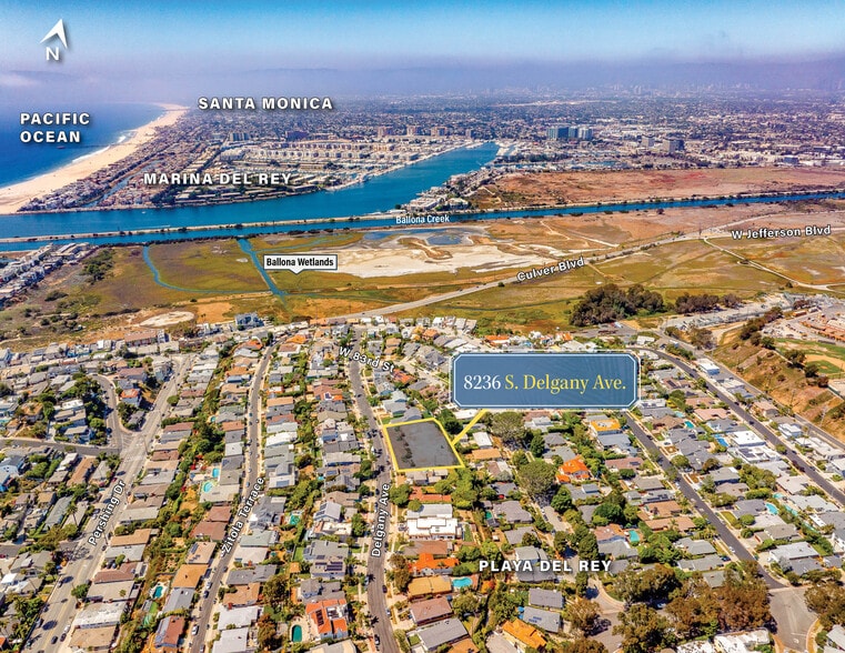 Playa del Rey Development Sites for SFH portfolio of 6 properties for sale on LoopNet.ca - Aerial - Image 3 of 8