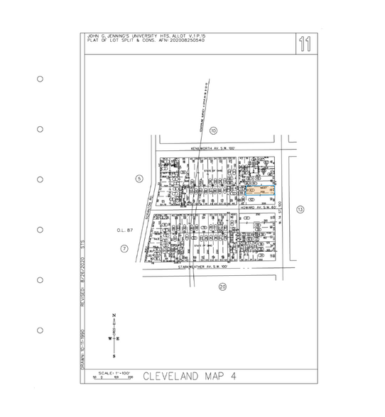 2448 W 14th St, Cleveland, OH for sale - Plat Map - Image 2 of 7