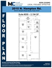 2010 N Hampton Rd, DeSoto, TX à louer Plan d’étage- Image 1 de 5