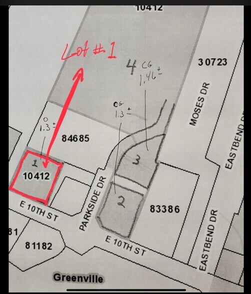 E 10 St, Greenville, NC à vendre - Photo du bâtiment - Image 2 de 3