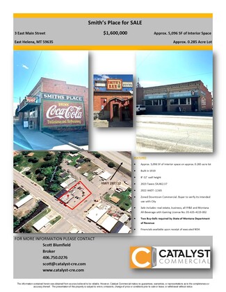 More details for 3 E Main St, East Helena, MT - Specialty for Sale