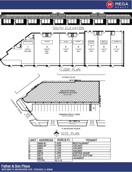 5675-5691 N Milwaukee Ave, Chicago, IL for lease - Site Plan - Image 3 of 6