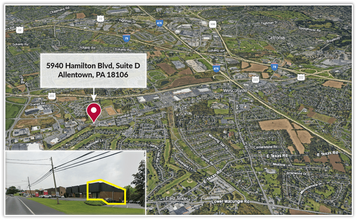 5940 Hamilton Blvd, Allentown, PA - Aerial  map view