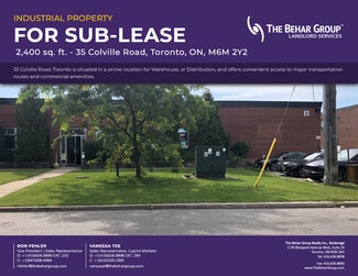 More details for 35 Colville Rd, Toronto, ON - Industrial for Lease