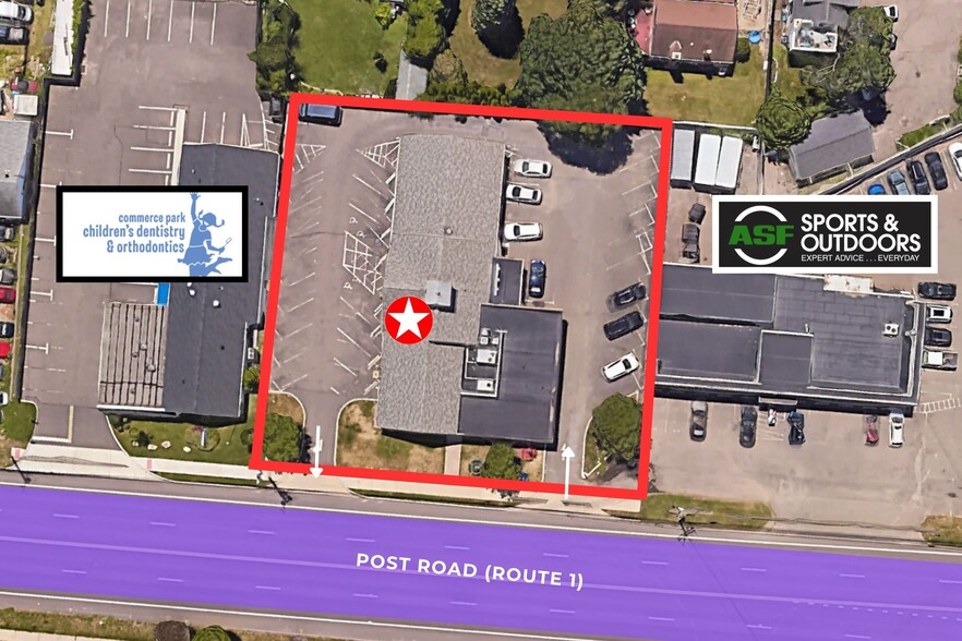 1568 Post E rd, Westport, CT for lease - Aerial - Image 2 of 7