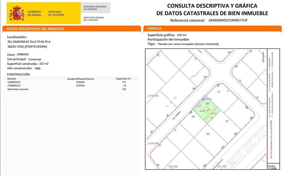 Rúa Zamora, 67, Vigo, Pontevedra à vendre - Photo du bâtiment - Image 3 de 4