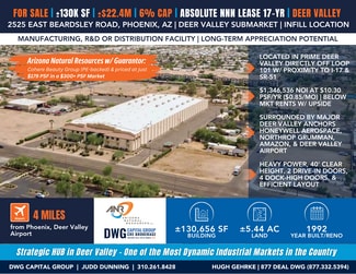 Plus de détails pour 2525 E Beardsley Rd, Phoenix, AZ - Industriel à vendre