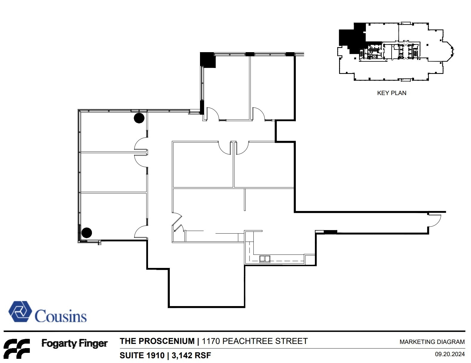 1170 Peachtree St, Atlanta, GA for lease Floor Plan- Image 1 of 1