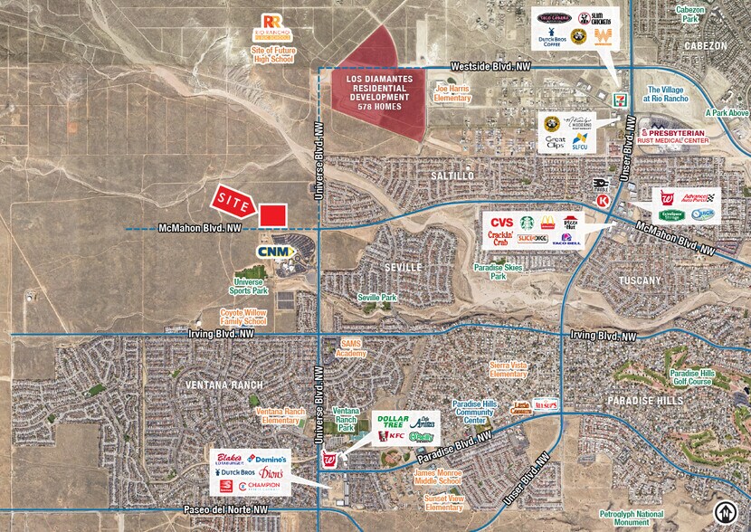 NWQ McMahon & Universe Blvd, Albuquerque, NM à vendre - Photo du bâtiment - Image 2 de 2