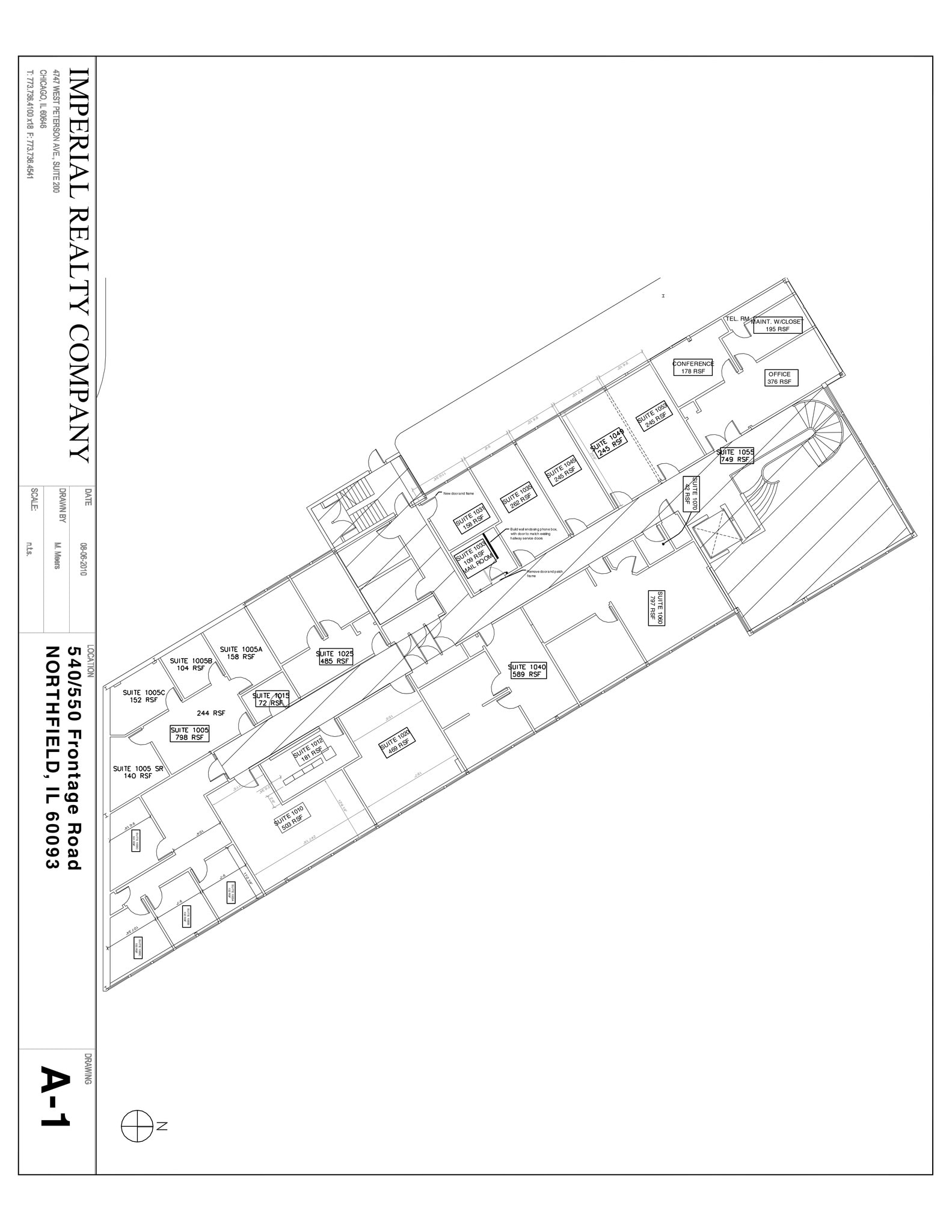 540-550 W Frontage Rd, Northfield, IL for lease Site Plan- Image 1 of 2