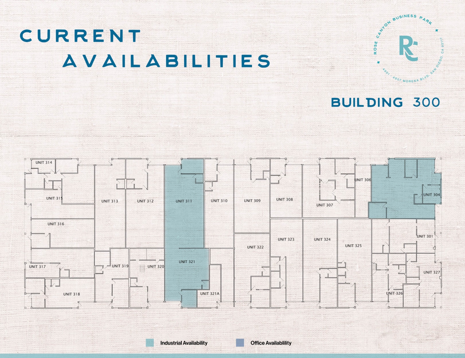 4901-4907 Morena Blvd, San Diego, CA à louer Plan d’étage- Image 1 de 5