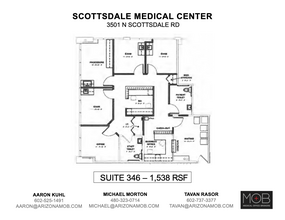 3501 N Scottsdale Rd, Scottsdale, AZ for lease Floor Plan- Image 1 of 1