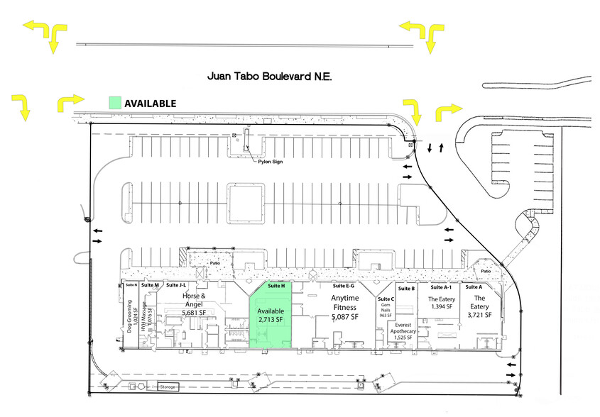 5809 Juan Tabo Blvd NE, Albuquerque, NM à louer - Plan de site - Image 2 de 7