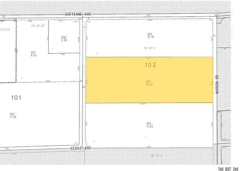 3101 N Marion Dr, Las Vegas, NV à louer - Plan cadastral - Image 2 de 7