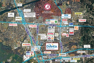 805 Old Mill St, Tuscaloosa, AL - Aerial  map view - Image1