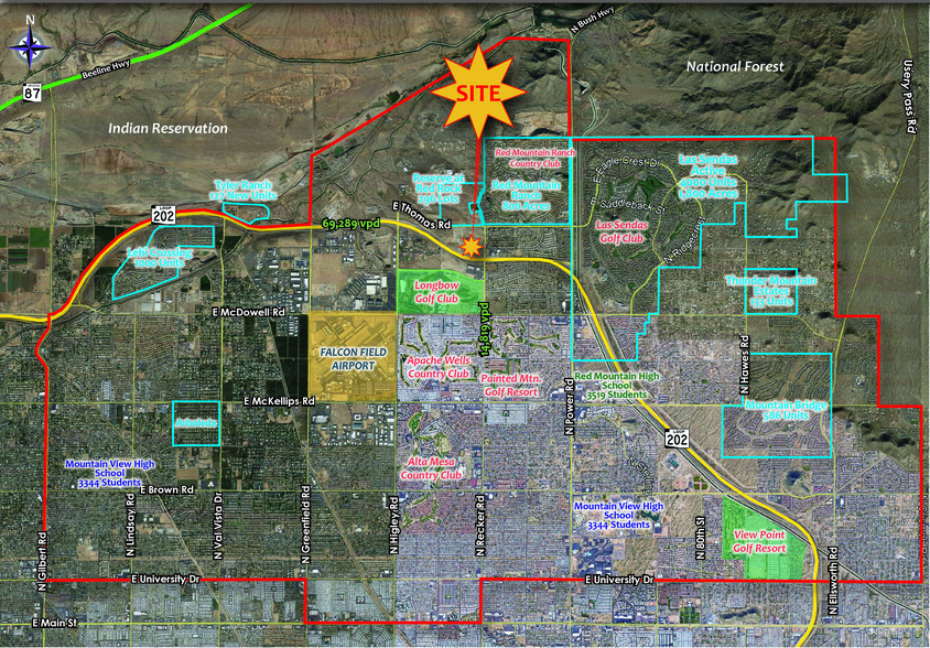 NWC N Recker Road & Loop 202 Fwy, Mesa, AZ à louer - A rien - Image 2 de 5