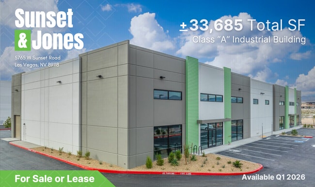 Plus de détails pour 5765 W Sunset Rd, Las Vegas, NV - Industriel à vendre