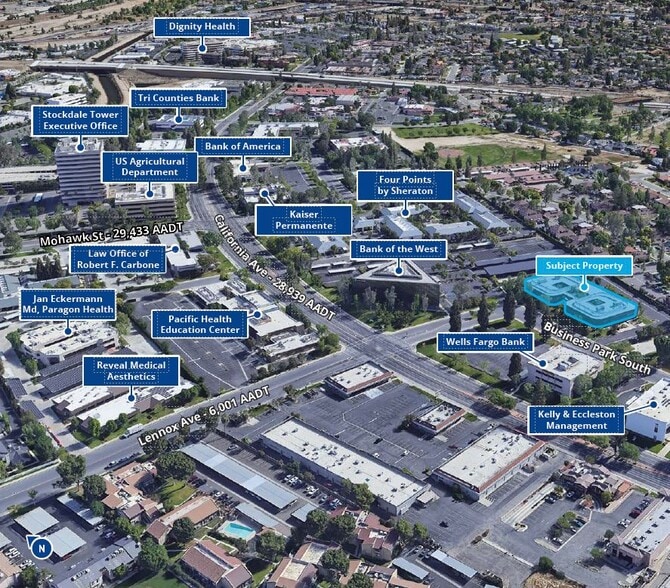 5401 Business Park S, Bakersfield, CA for lease - Aerial - Image 2 of 2