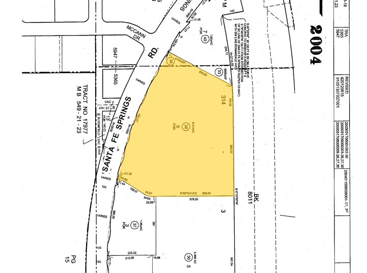 10006-10018 Santa Fe Springs Rd, Santa Fe Springs, CA à louer - Plan cadastral - Image 2 de 9