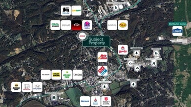 625 Second St, N Wilkesboro, NC - Aérien  Vue de la carte