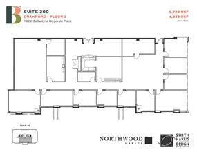 13830 Ballantyne Corporate Pl, Charlotte, NC à louer Plan d’étage- Image 1 de 1
