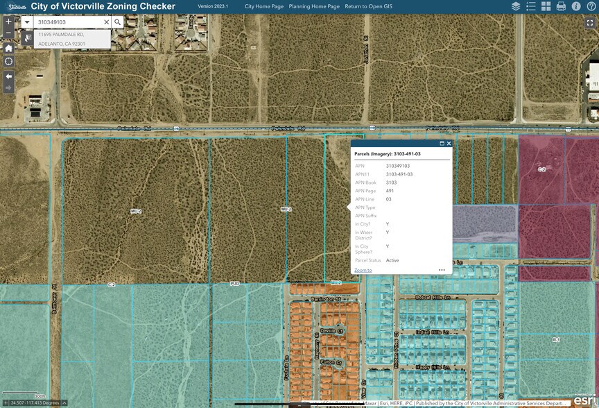 11695 Palmdale Rd, Adelanto, CA à vendre - Plan de site - Image 1 de 6