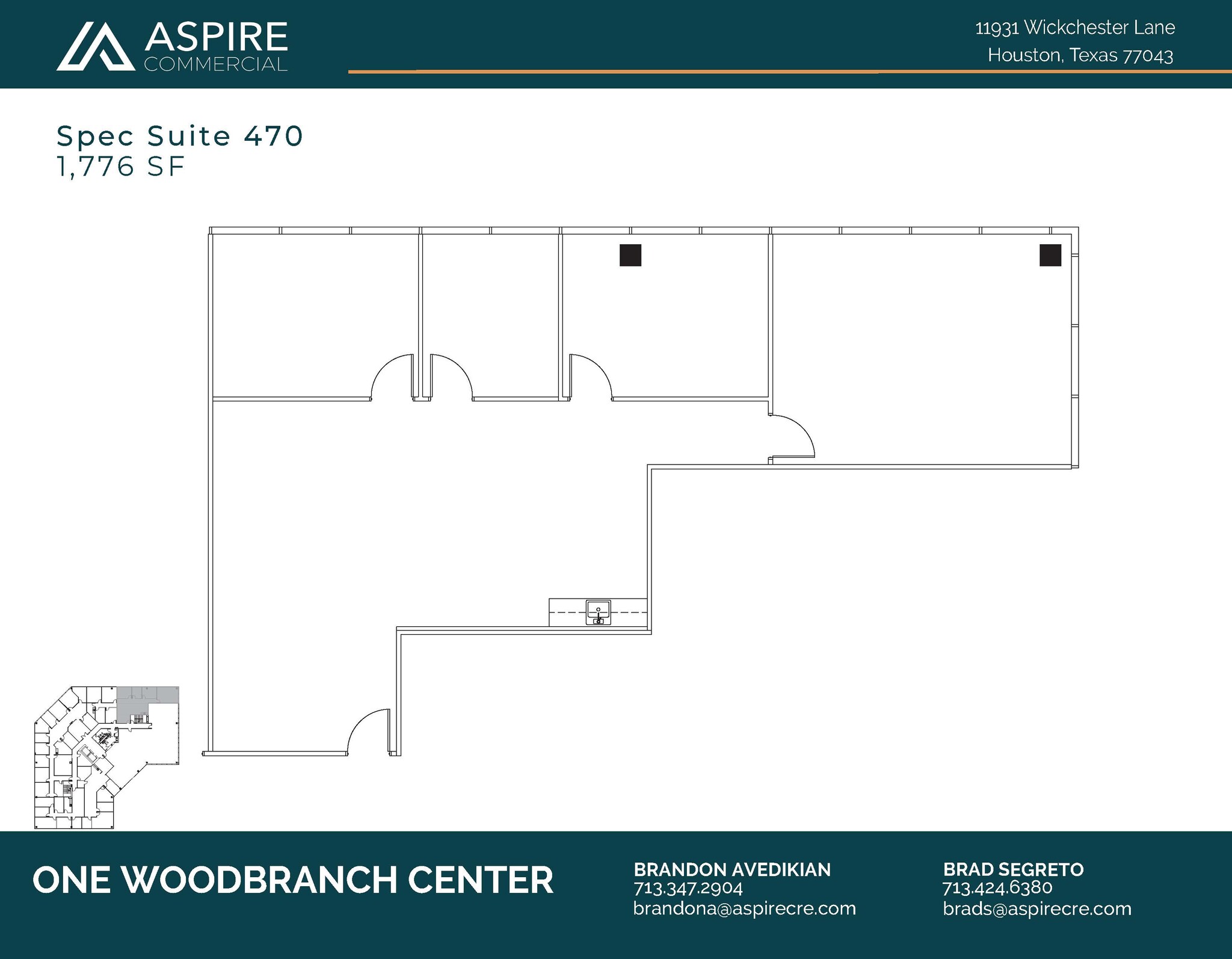 11931 Wickchester Ln, Houston, TX for lease Floor Plan- Image 1 of 1