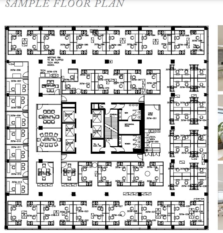 444 St Mary Ave, Winnipeg, MB for lease Floor Plan- Image 1 of 1