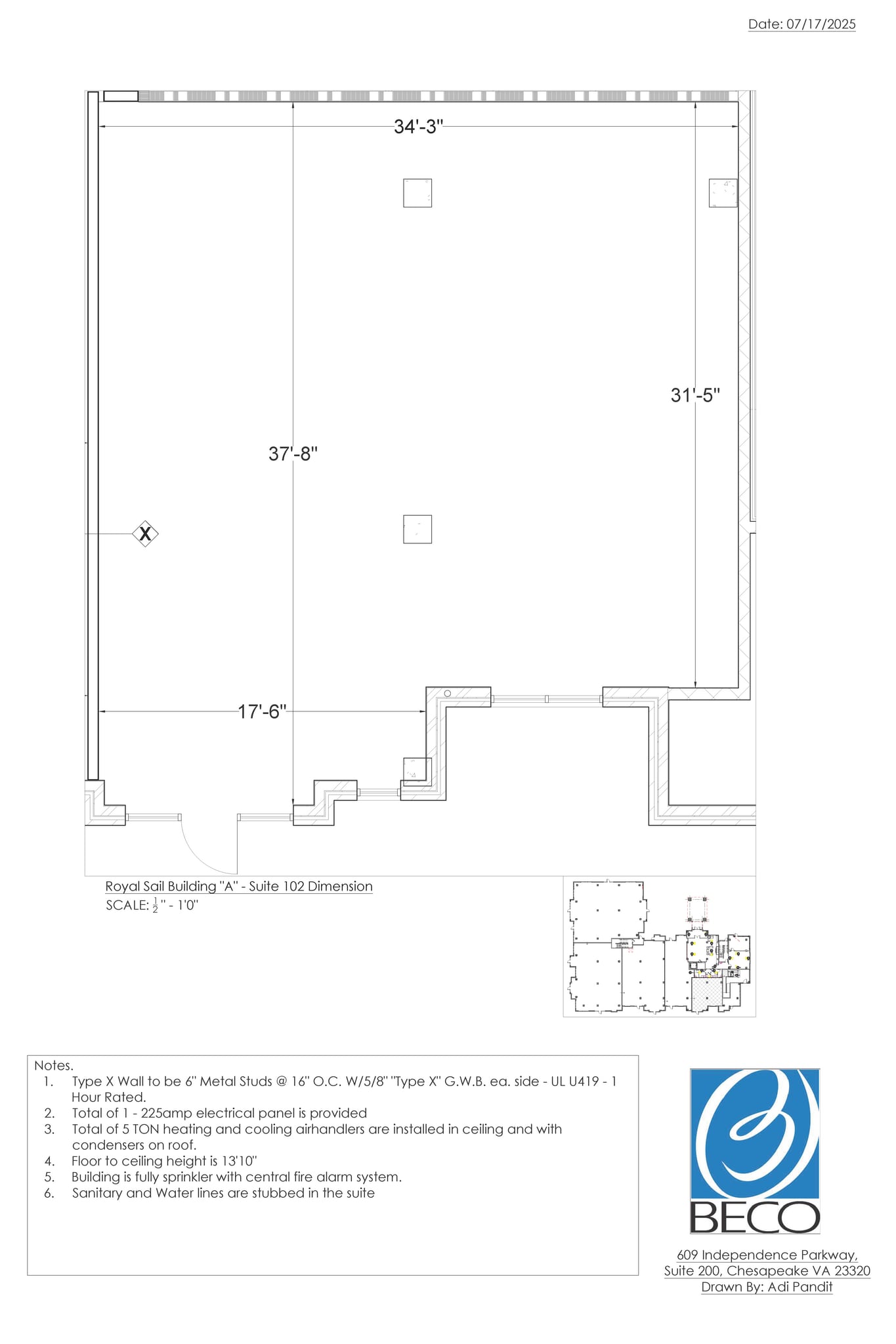 Bridgeport Way & Knotts Point Lane, Suffolk, VA à louer Plan d’étage- Image 1 de 3