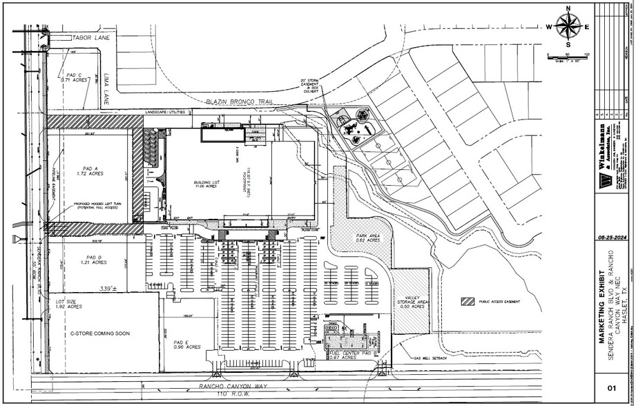 Sendera Ranch Blvd & Rancho Canyon Way, Haslet, TX for lease - Site Plan - Image 2 of 2