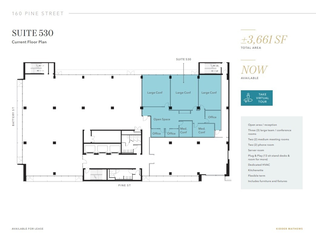 160 Pine St, San Francisco, CA for lease Floor Plan- Image 1 of 1
