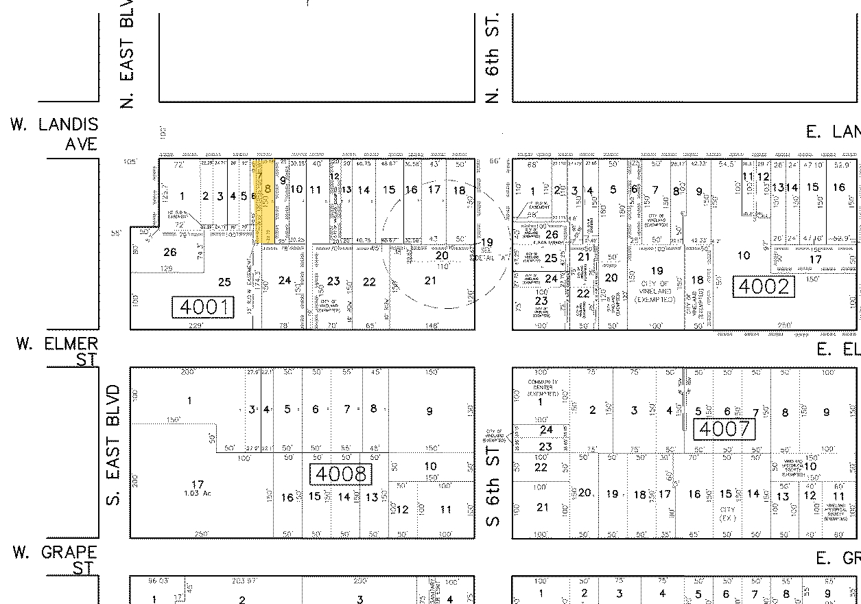 513 E Landis Ave, Vineland, NJ à vendre Plan cadastral- Image 1 de 1