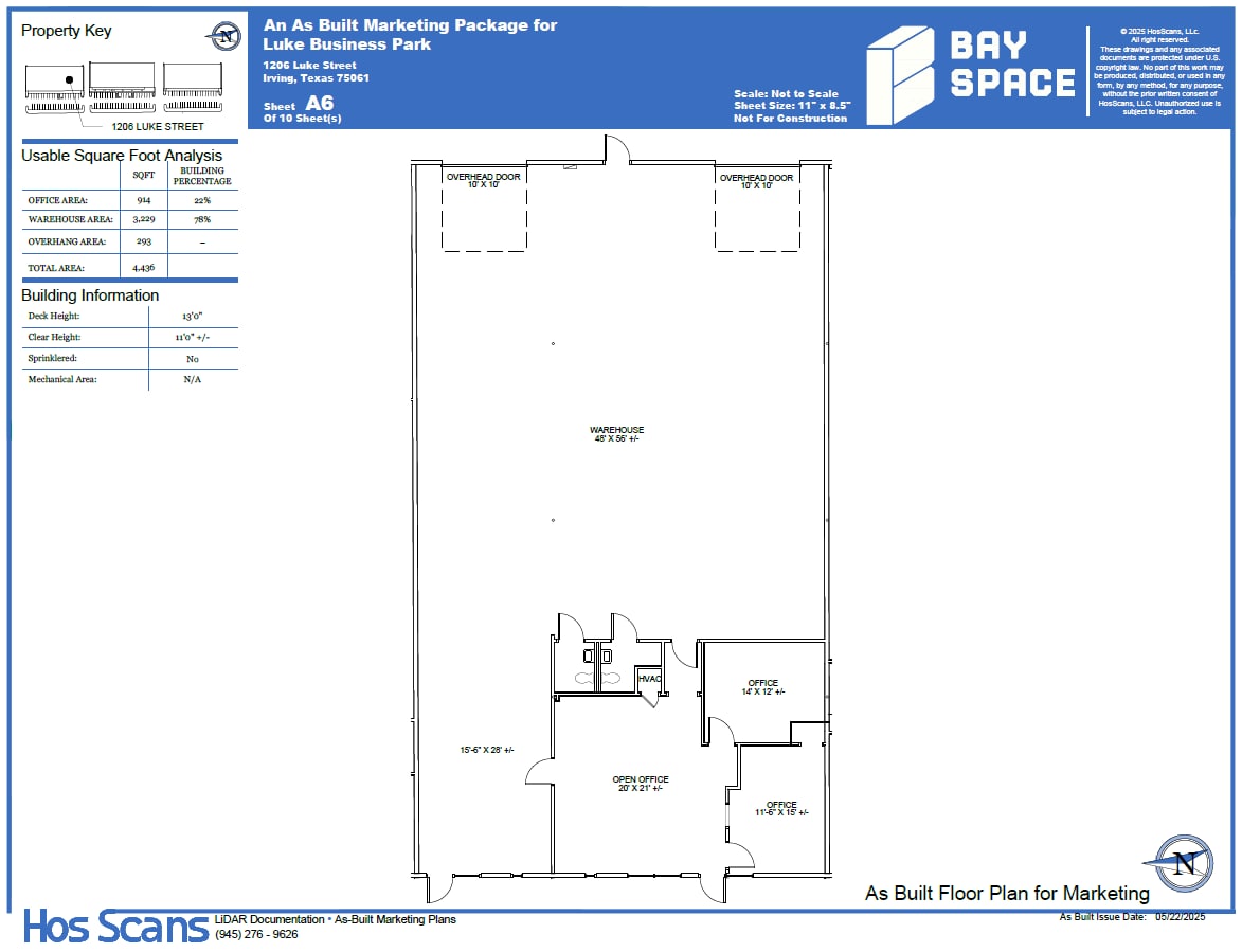 1100-1120 Luke St, Irving, TX for lease Floor Plan- Image 1 of 1