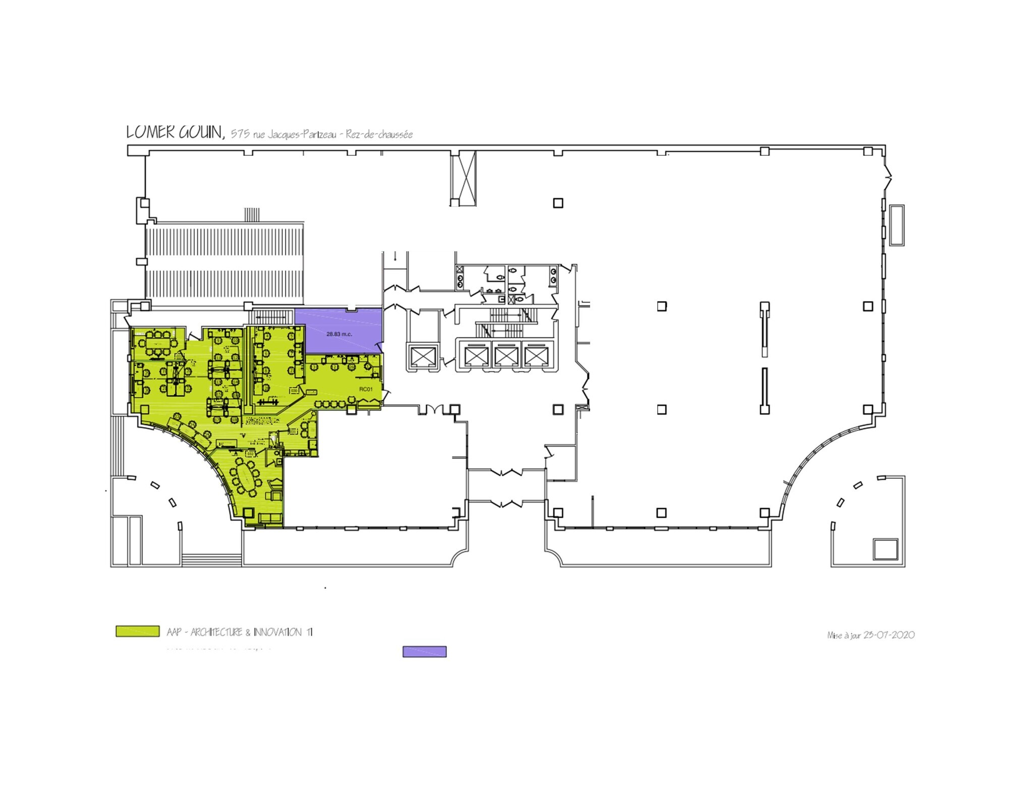 575 Rue Jacques-Parizeau, Québec, QC à louer Plan de site- Image 1 de 1