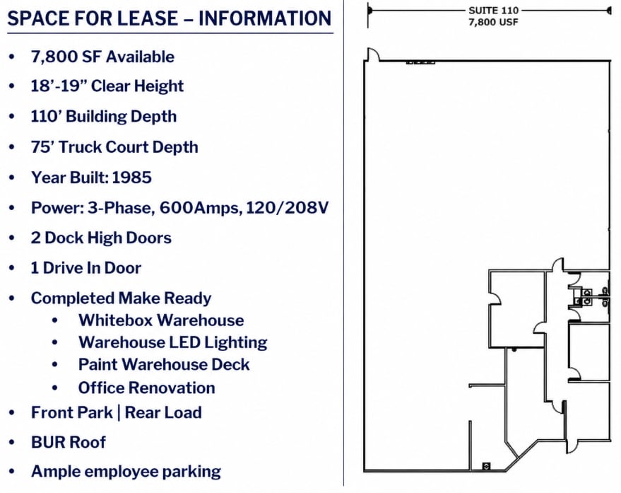 2202 113th St, Grand Prairie, TX for lease Floor Plan- Image 1 of 1