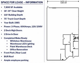 2202 113th St, Grand Prairie, TX for lease Floor Plan- Image 1 of 1