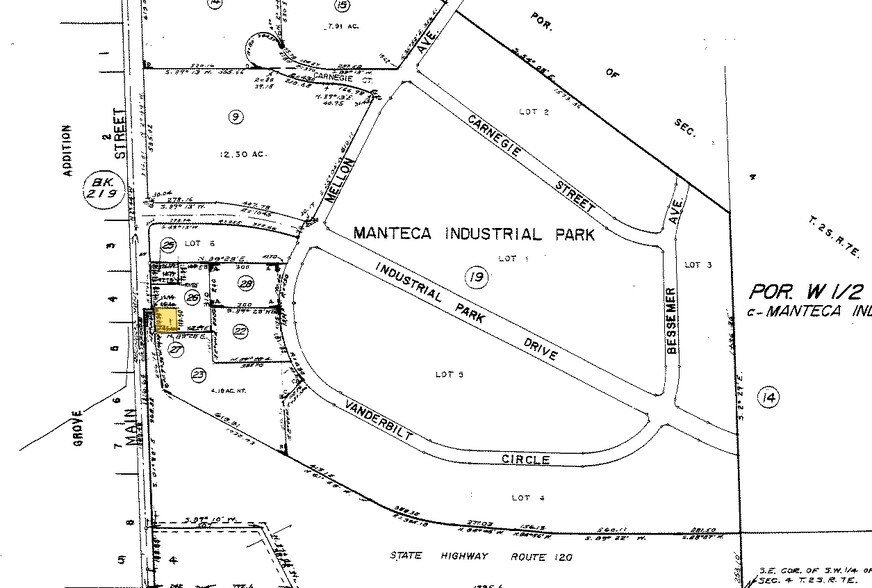 1166 S Main St, Manteca, CA à vendre - Plan cadastral - Image 2 de 3